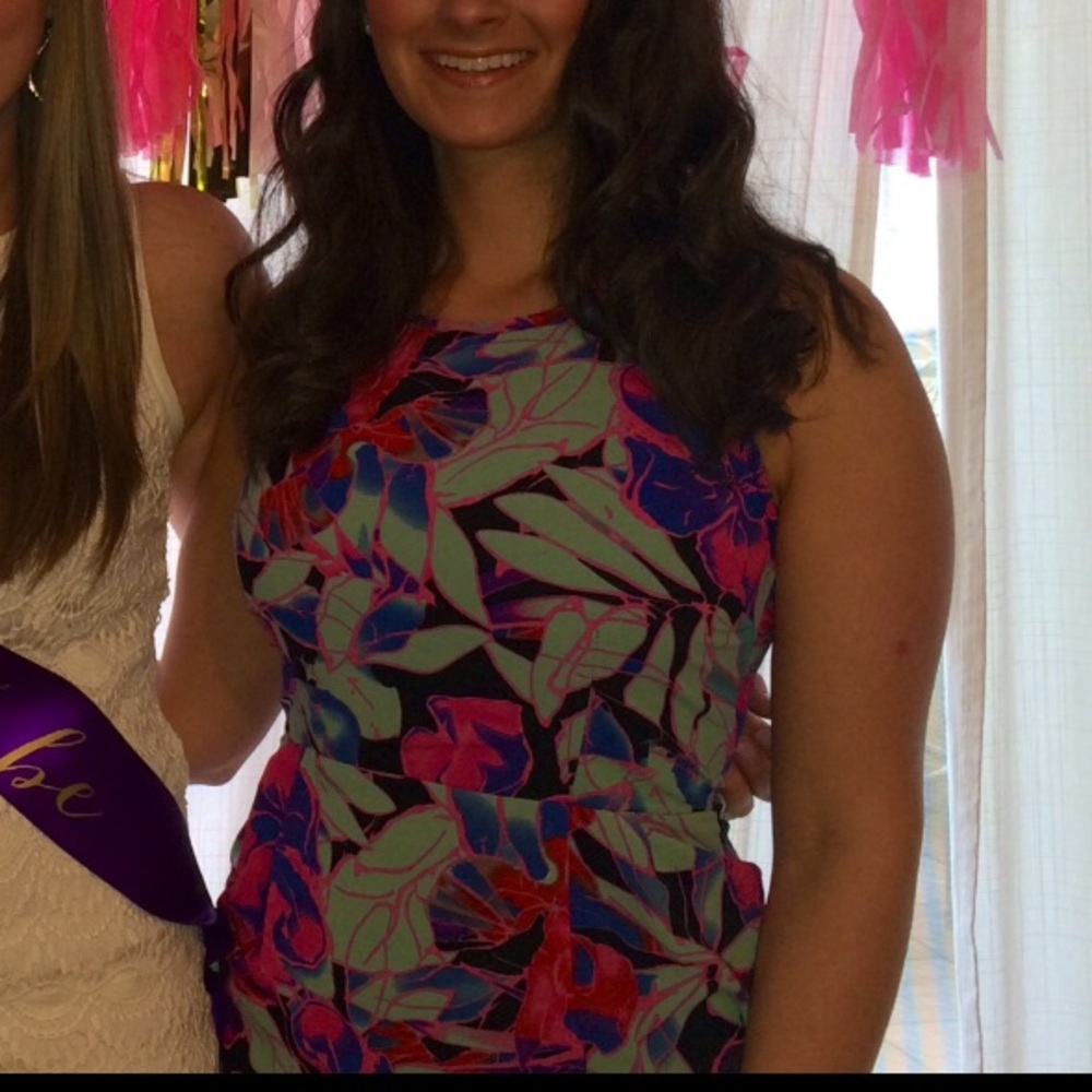 Colorful Sheath Dress - Picture 4 of 4